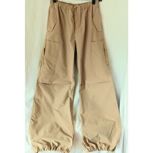 Love Tree Parachute Cargo Pants Women's Size Small Khaki Tan